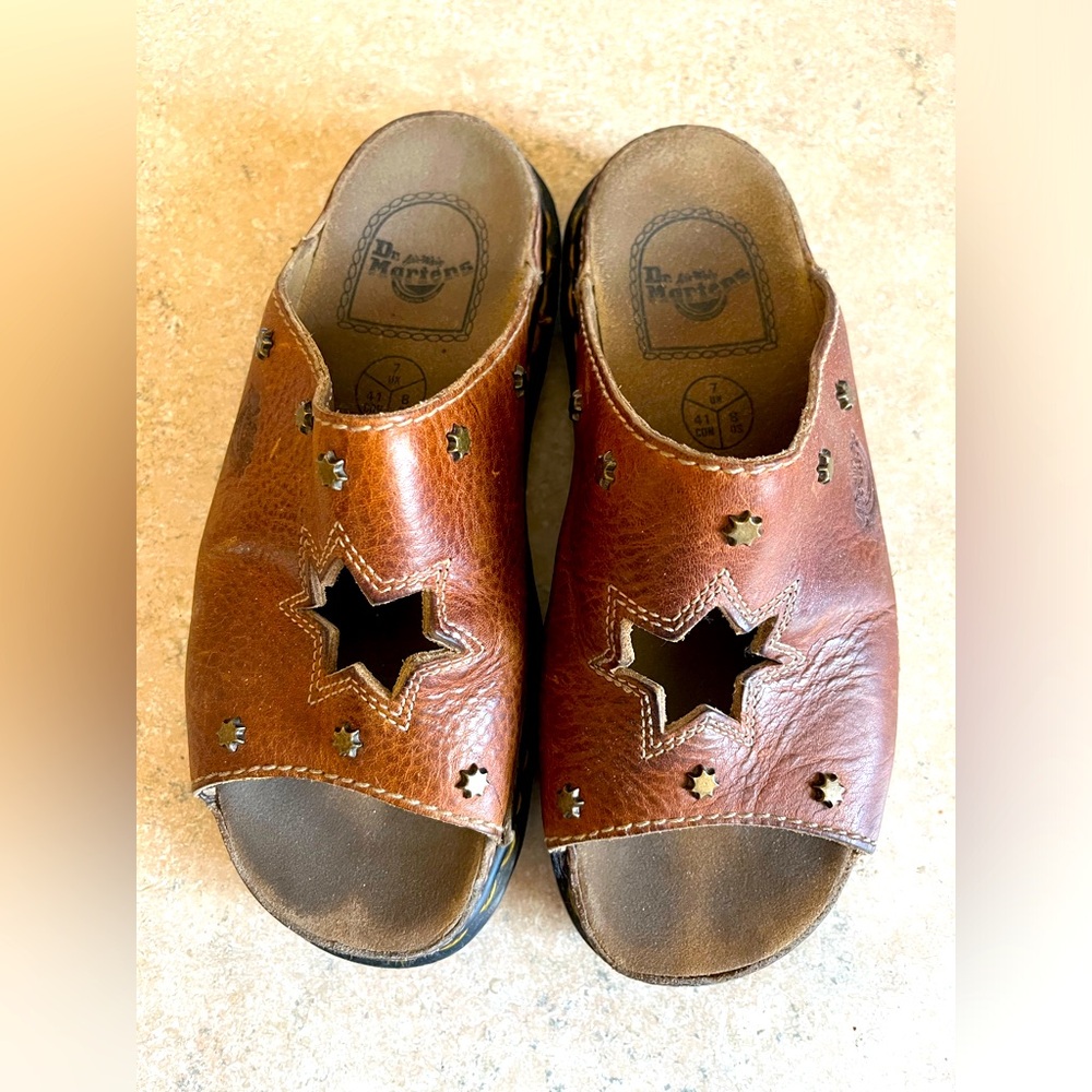 Vintage Dr. Martens Sun Star Cutout Sandals